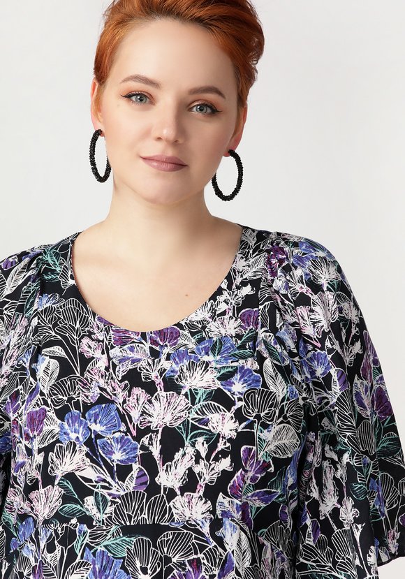 Платье Скромная улыбка шир.  580, рис. 9