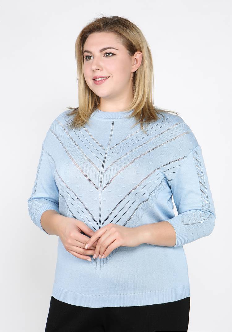 Джемпер ажурный со спущенным рукавом шир.  750, рис. 9