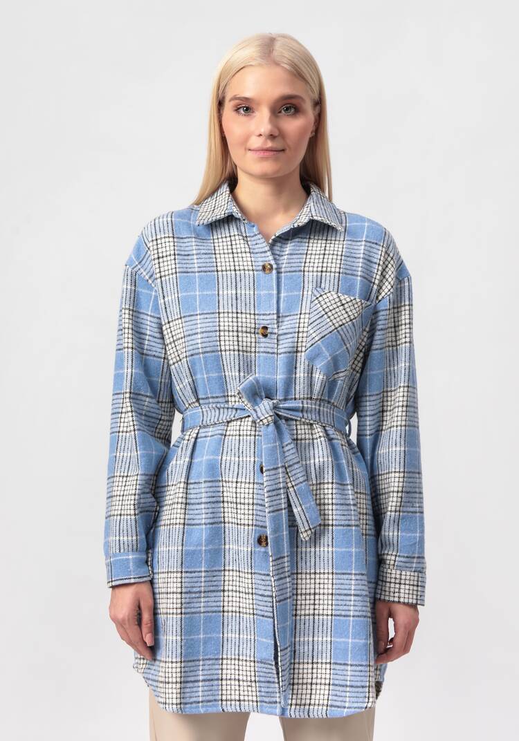 Рубашка удлиненная с поясом шир.  750, рис. 11