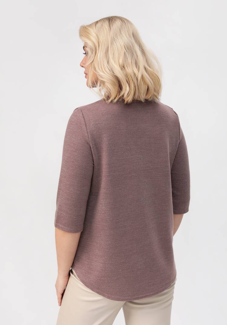 Блуза с декором из страз по горловине шир.  750, рис. 21