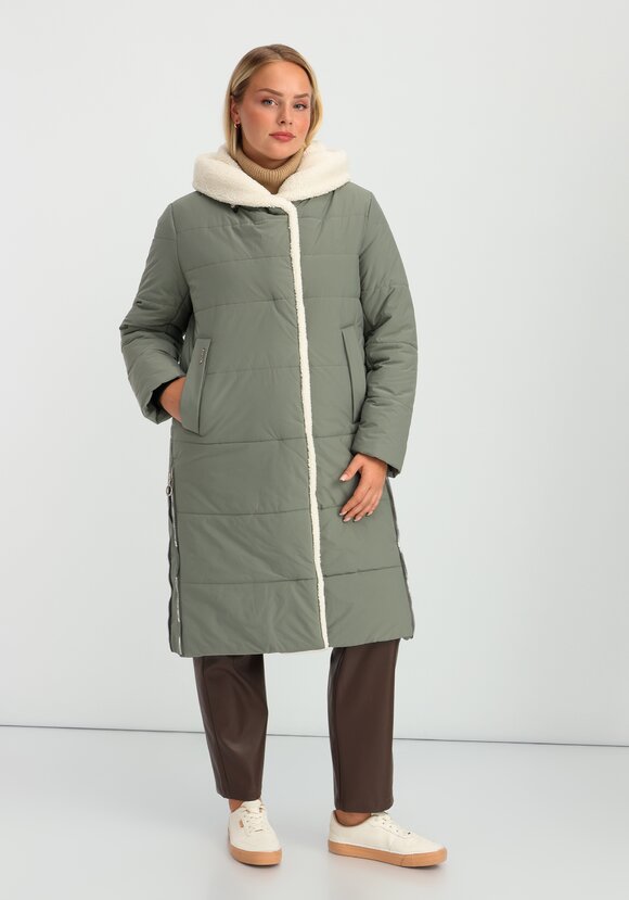 Пальто с капюшоном из меха шир.  580, рис. 20