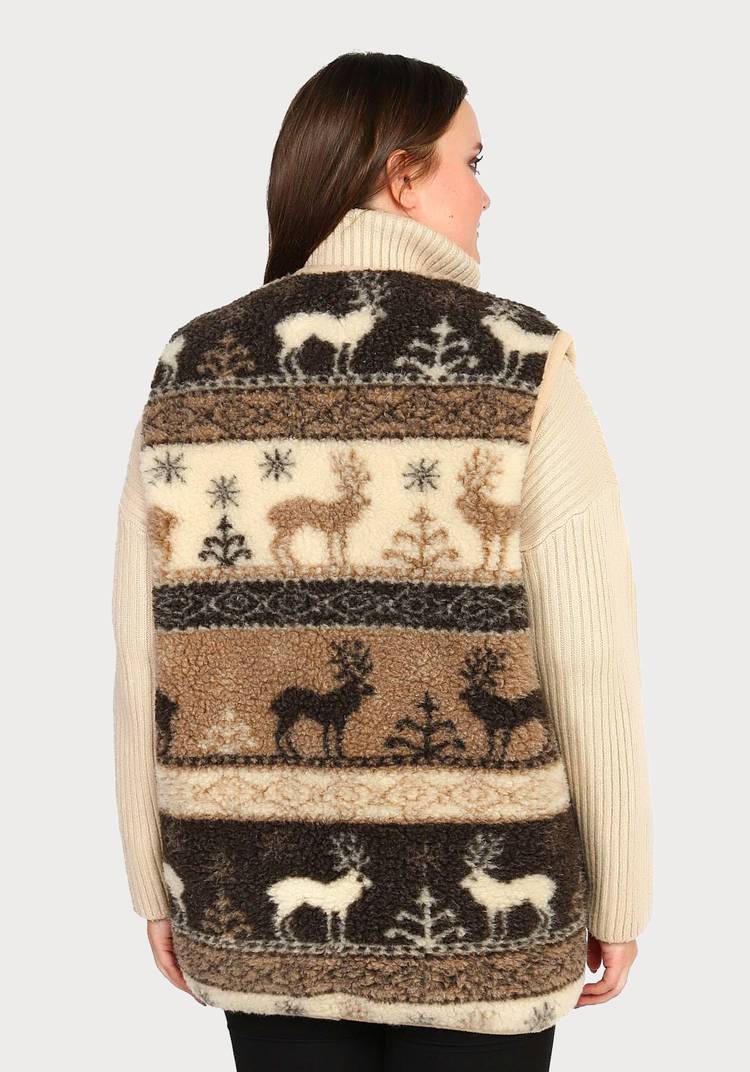 Меховой жилет из верблюжьей шерсти шир.  750, рис. 10