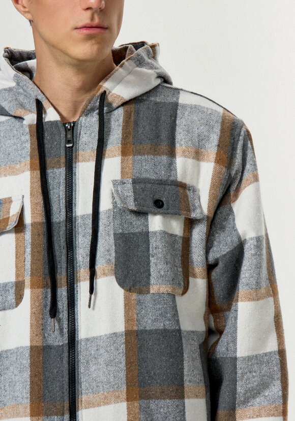 Рубашка с капюшоном и подкладом из шерпы шир.  580, рис. 42