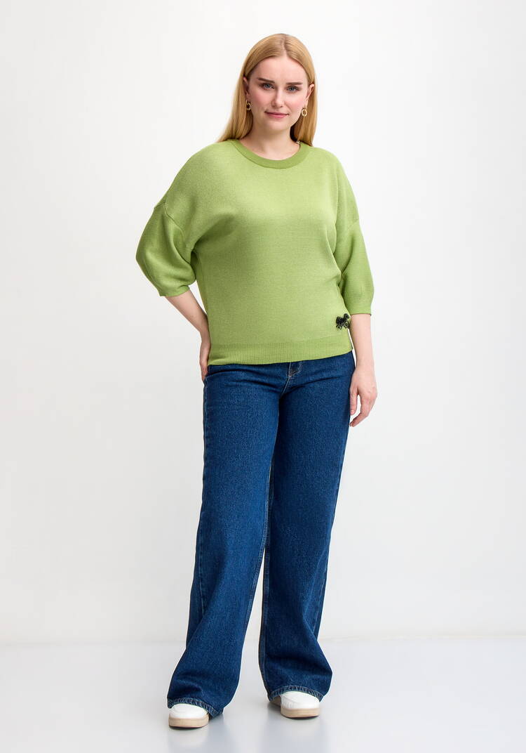 Джемпер с декором и рукавом 3/4 шир.  750, рис. 26