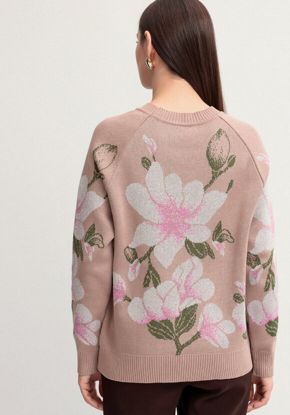 Джемпер с нежным цветочным орнаментом шир.  580, рис. 3