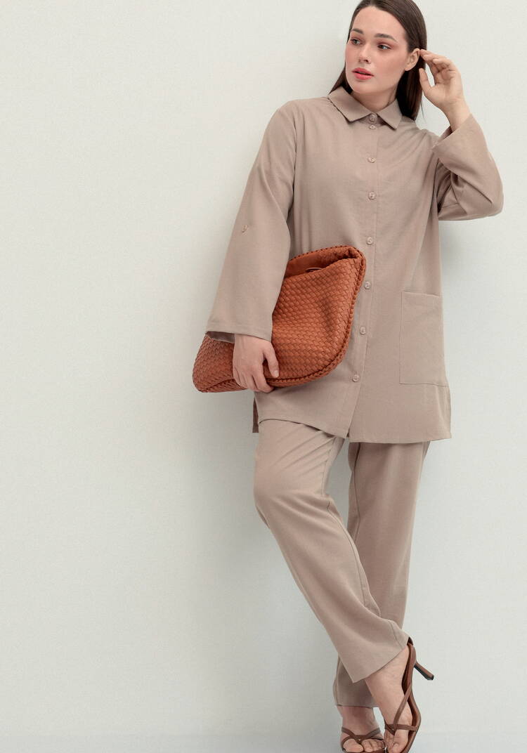 Брюки прямого кроя на резинке по поясу шир.  750, рис. 15