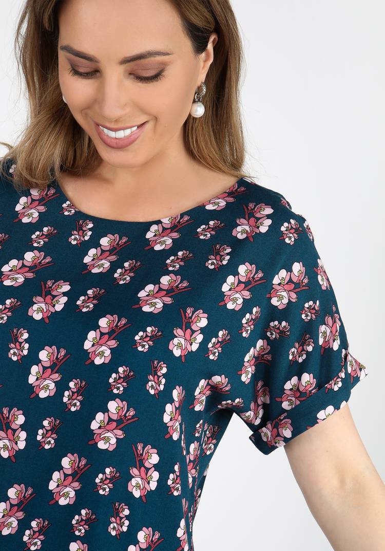 Блуза Цветочный рассвет шир.  750, рис. 9