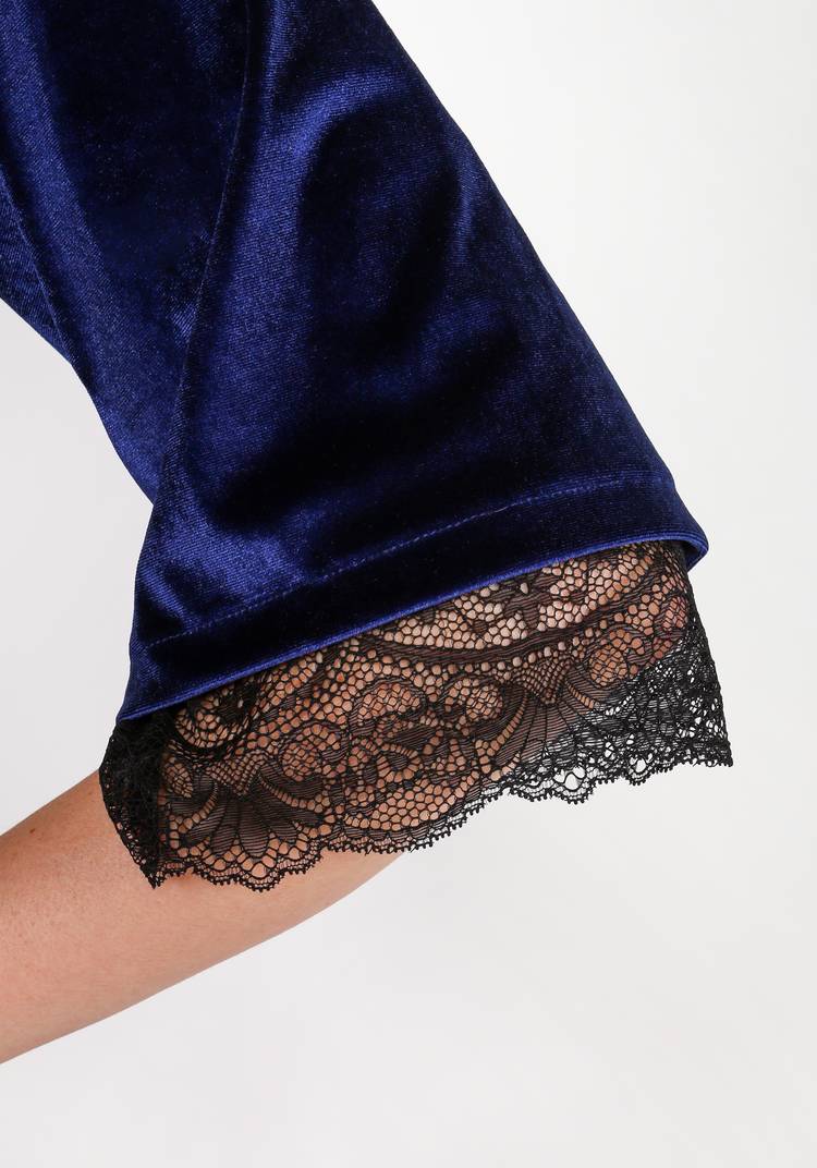 Кардиган велюровый с кружевом шир.  750, рис. 7