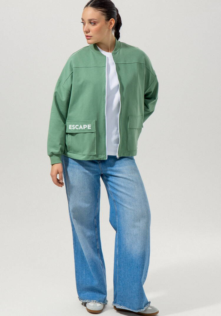 Бомбер с кулиской по низу шир.  750, рис. 18