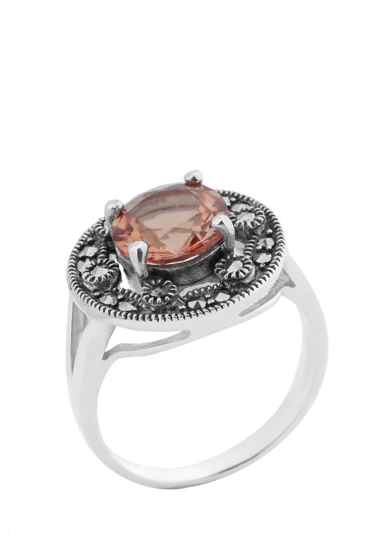 Серебряное кольцо  Мадлена шир.  750, рис. 1
