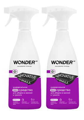 Средство для уборки в ванной и туалете, 2 шт.