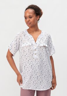 Блуза с цветочным принтом Офелия