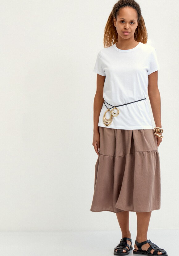 Юбка с ярусами на резинке шир.  580, рис. 7