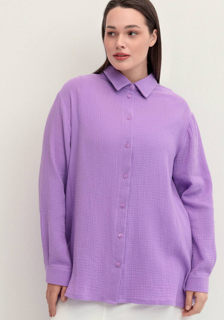 Рубашка муслиновая свободного кроя шир.  750, рис. 44