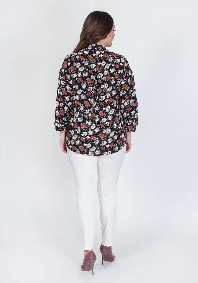 Блузка Цветочный ансамбль шир.  750, рис. 6