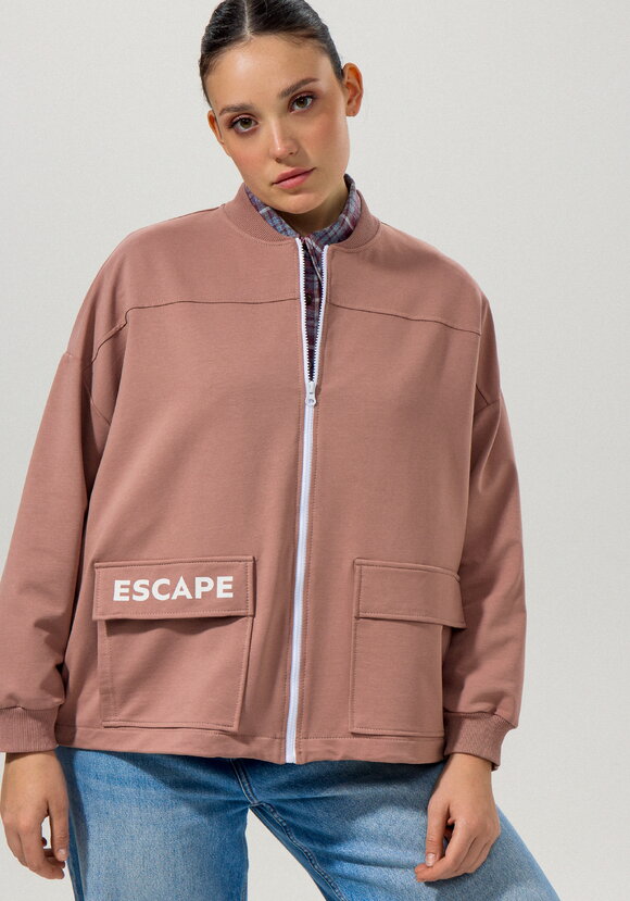 Бомбер с кулиской по низу шир.  580, рис. 12