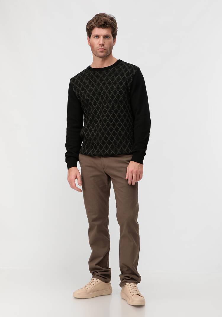 Джемпер в ромб с длинным рукавом шир.  750, рис. 17