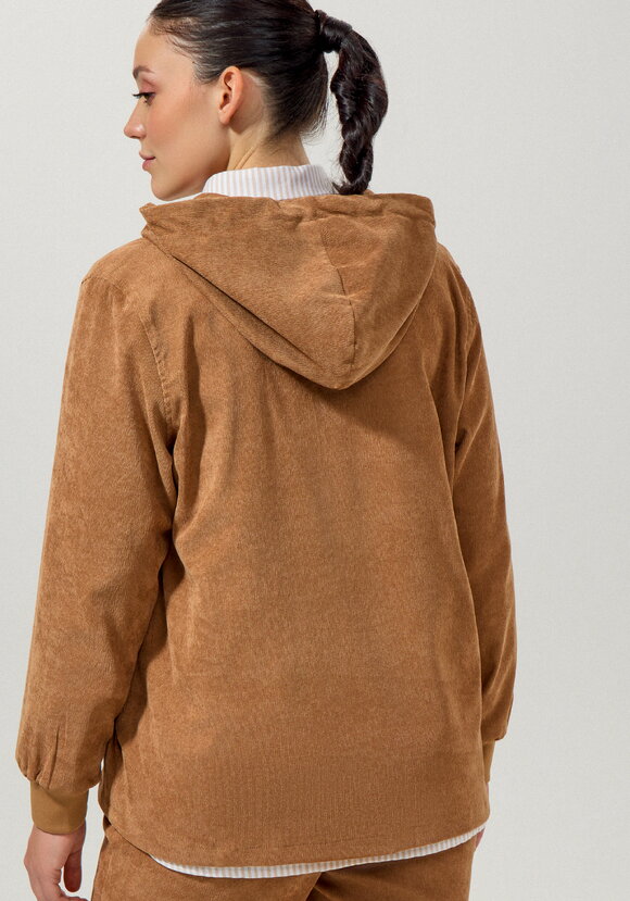 Толстовка вельветовая на молнии шир.  580, рис. 3