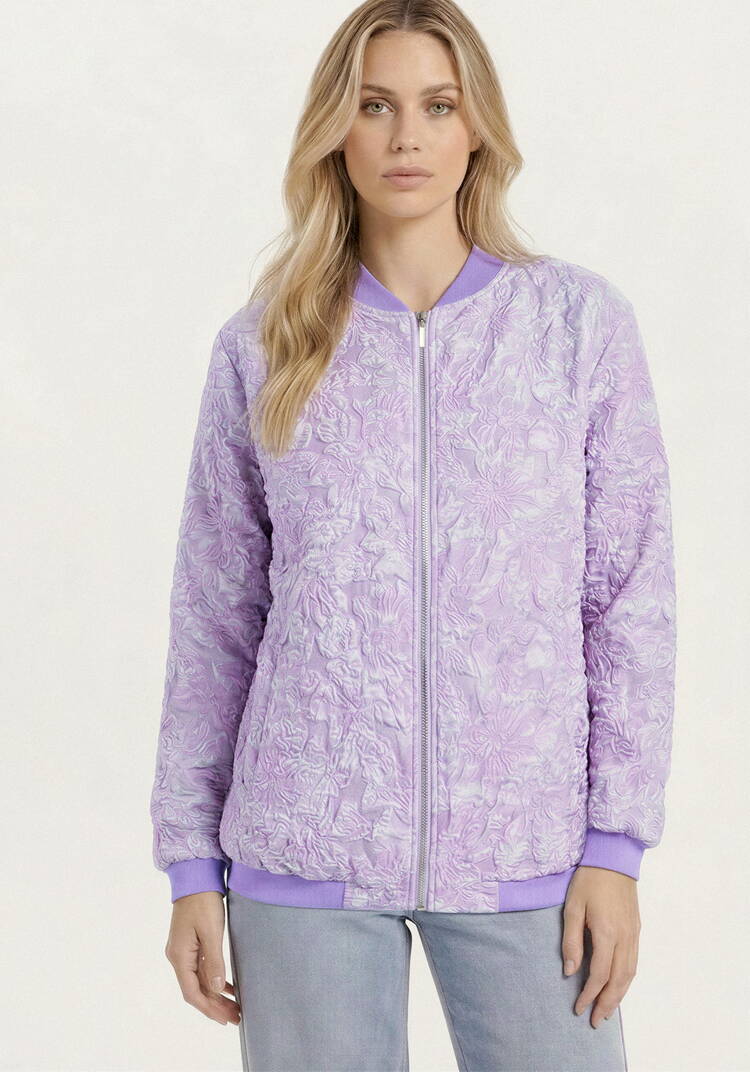 Бомбер из ткани с жаккардовым узором шир.  750, рис. 12