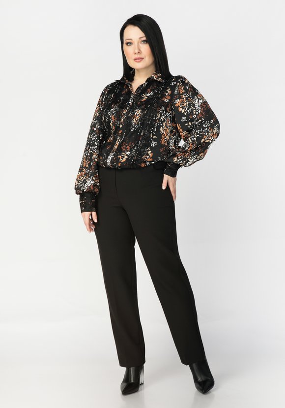 Блуза с кружевной отделкой — купить за руб в магазине Леомакс
