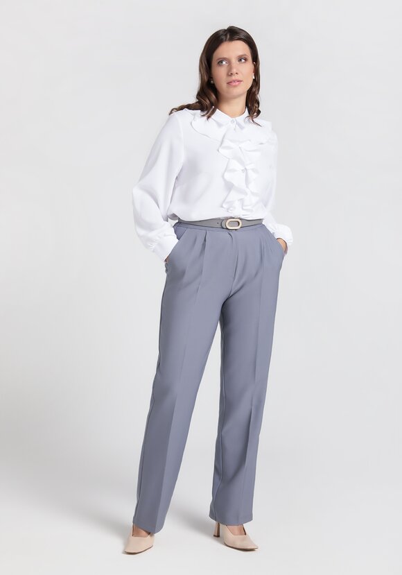 Брюки классика прямые от бедра шир.  580, рис. 2