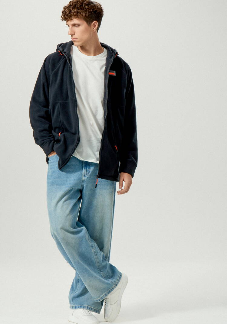 Толстовка с капюшоном и карманами на молнии шир.  750, рис. 10