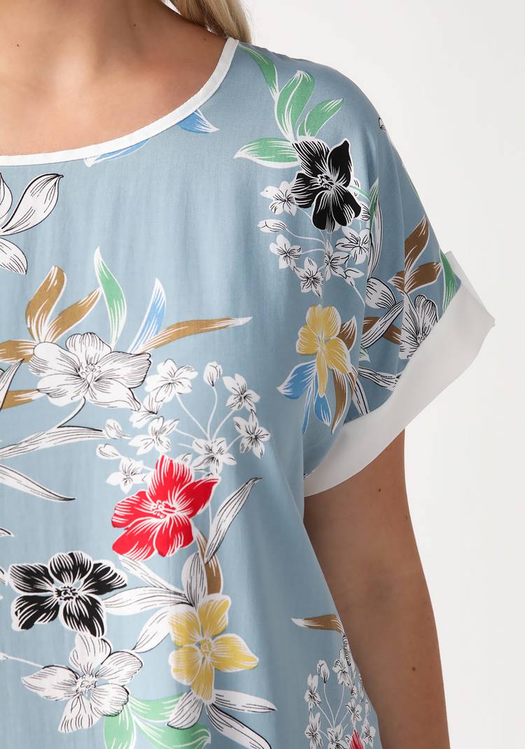 Блуза Цветочный день шир.  750, рис. 16