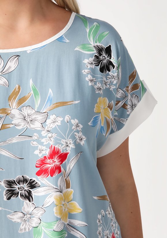 Блуза Цветочный день шир.  580, рис. 16