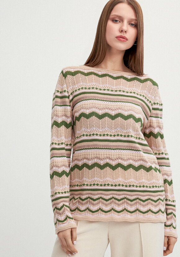 Джемпер с морским орнаментом шир.  580, рис. 23