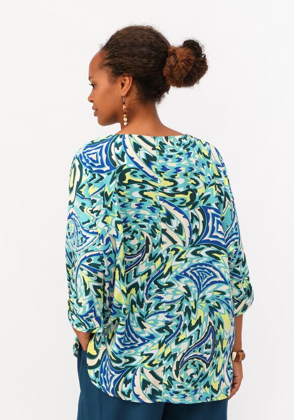 Блуза  с цельнокроеным рукавом шир.  580, рис. 3