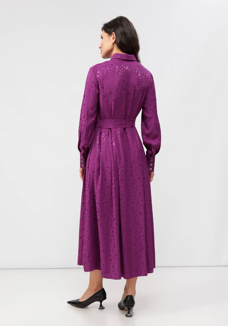 Платье на пуговицах со складками на юбке шир.  750, рис. 2
