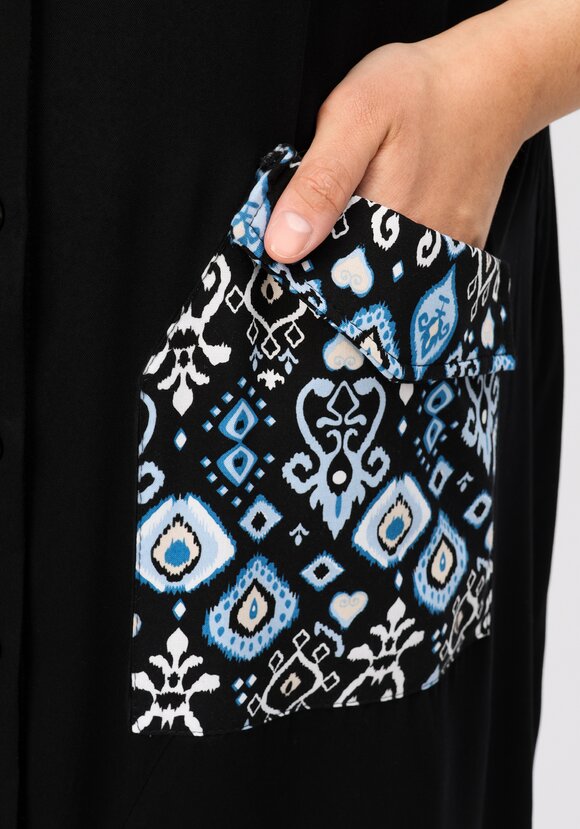 Платье-рубашка из штапеля комбинированное шир.  580, рис. 5