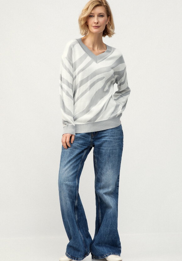 Джемпер с принтом зебра шир.  580, рис. 4