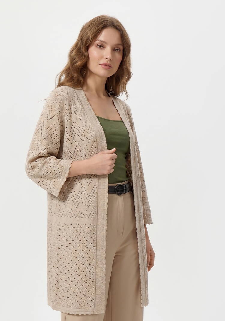 Кардиган Нежный ажур шир.  750, рис. 7