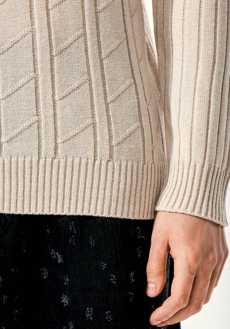 Джемпер с воротом-стойкой и планкой шир.  750, рис. 11