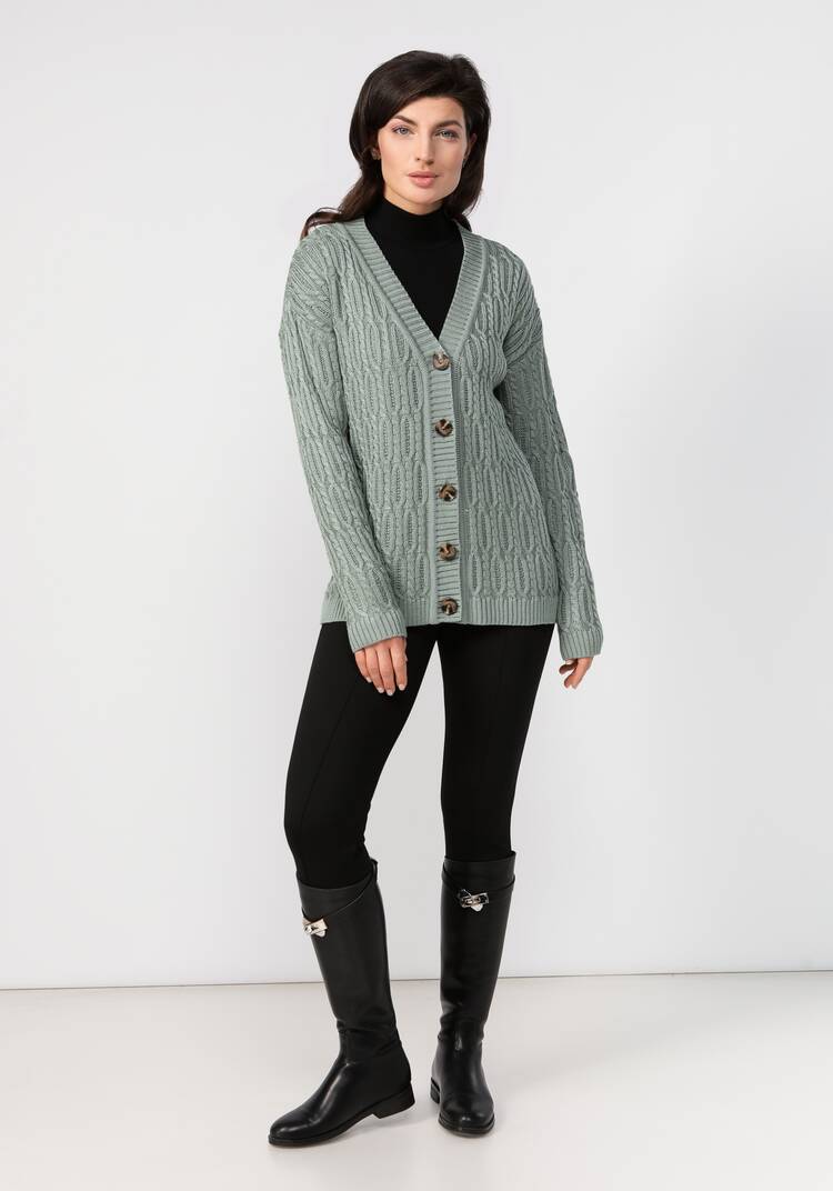 Кардиган удлиненный с объемными косами шир.  750, рис. 22