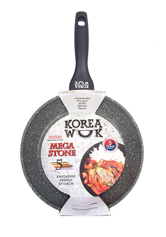 Сковорода KOREA WOK, c покрытием MEGA STONE шир.  580, рис. 3