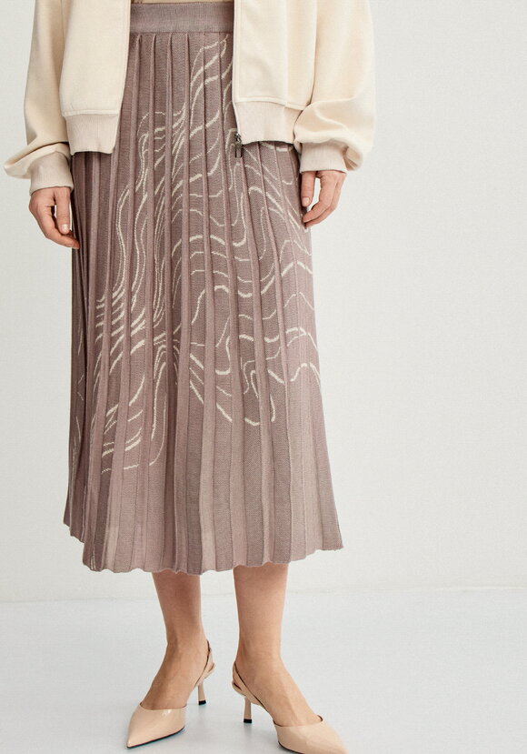 Юбка плиссе с абстрактным рисунком шир.  580, рис. 18