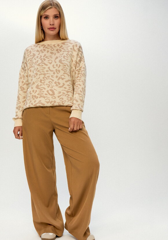 Джемпер с леопардовым принтом шир.  580, рис. 2