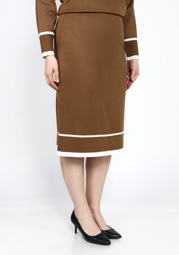 Юбка прямая на мягкой резинке шир.  580, рис. 5