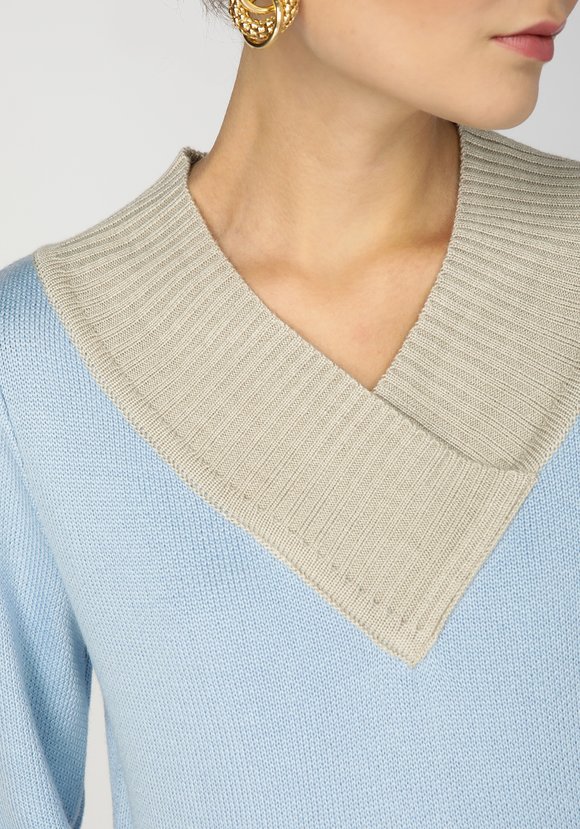 Джемпер женский с широким воротом шир.  580, рис. 6