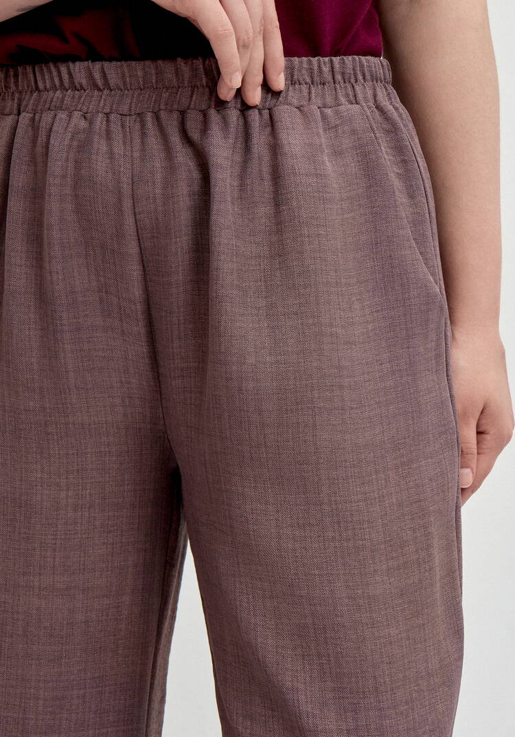 Брюки прямые свободные на резинке шир.  750, рис. 14