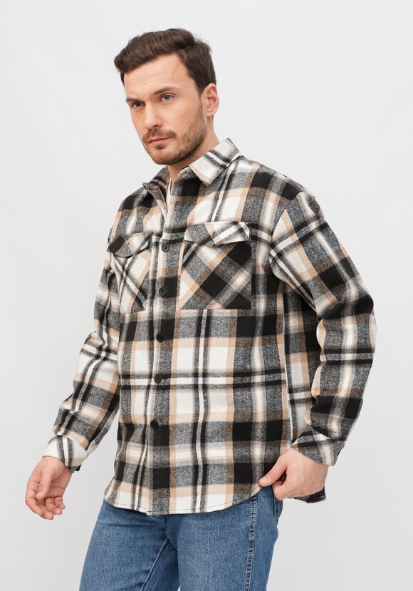 Рубашка хлопковая в клетку шир.  580, рис. 5