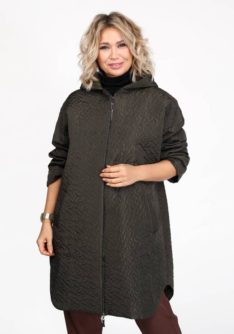 Пальто стеганое с застежкой-молнией шир.  750, рис. 21