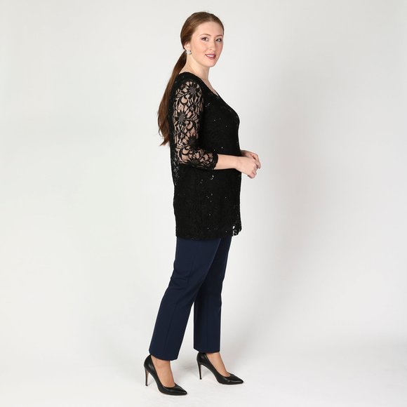 Туника из ажурной ткани шир.  580, рис. 28