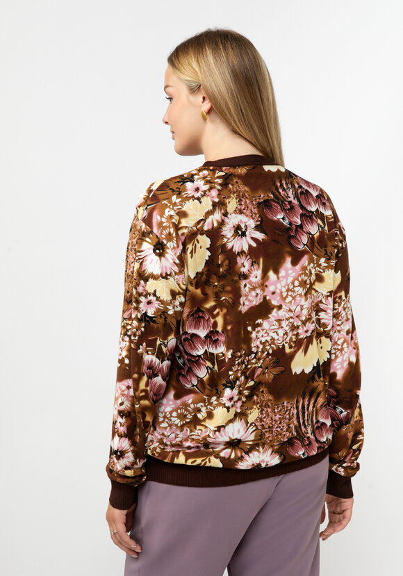 Кардиган с цветочным принтом на пyговицах шир.  580, рис. 21
