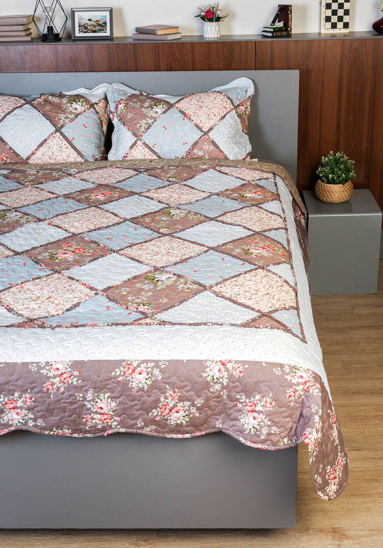 Покрывало с наволочками Печворк шир.  750, рис. 21