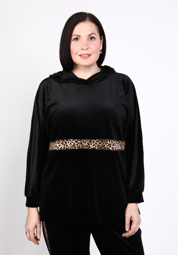 Туника бархатная с капюшоном шир.  580, рис. 15