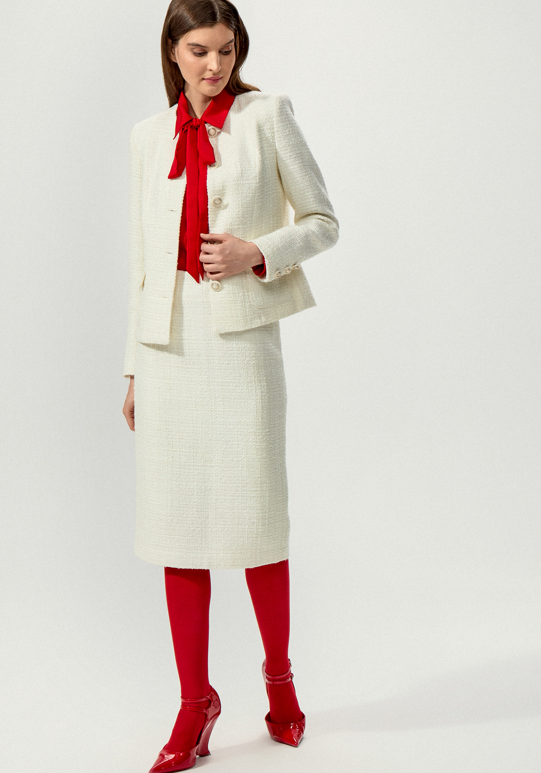 Юбка из твида прямая 5999₽