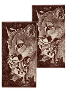 Полотенце махровое Любимая порода, 2 шт